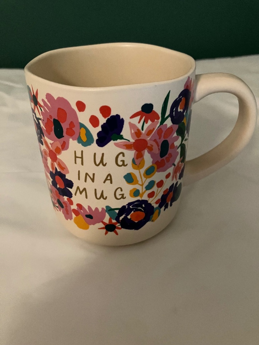 Hug in a Mug Floral Coffee Mug